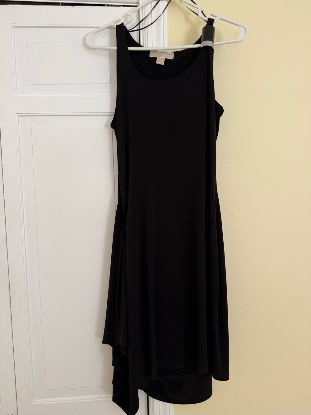 Michael Kors Black Asymmetrical Sleeveless Dress